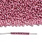TOHO 11/0 Demi Round Beads, Japanese Seed Beads, (PF553) PermaFinish Pink Lilac Metallic, 2.2x0.9mm, about 1733pcs/10g