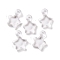 Transparent Acrylic Pendants, Star, Clear, 15x10x3mm, Hole: 2mm, about 2500pcs/500g
