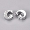 Alloy Slide Charms, with Crystal Rhinestone, Letter, Platinum, Letter.G, G: 11.5x10x4.5mm, Hole: 2x8mm