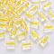 Transparent Acrylic Beads, Column, Gold, 10x7.5mm, Hole: 1.8mm, about 950pcs/500g