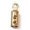 316 Surgical Stainless Steel Folding Crimp Ends, Real 18K Gold Plated, 10x3mm, Hole: 0.9mm, Inner Diameter: 2.6mm