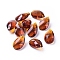 Glass Pendants, Crystal Suncatcher, Faceted, teardrop, Dark Goldenrod, Size: about 13mm wide, 22mm long, 8mm thick, hole: 0.8mm