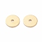 Brass Spacer Beads, Long-Lasting Plated, Disc, Real 18K Gold Plated, 4x0.5mm, Hole: 1mm