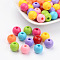 Mixed Color Acrylic Jewelry Beads, Loose Round Beads, DIY Material for Children's Day Gifts Making, Size: about 6mm in diameter, hole: 1~2mm, about 4200pcs/500g