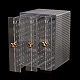 Прямоугольная прозрачная пластиковая коробка для сережек&nbsp;ODIS-O002-01B-3