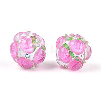 Круглые бусины из смолы в виде фруктов&nbsp;RESI-T059-03J