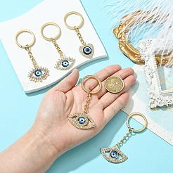 Сплав горный хрусталь брелок&nbsp;KEYC-YW00190-01