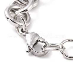 Браслеты-цепочки Rolo из нержавеющей стали 304&nbsp;BJEW-F433-02P