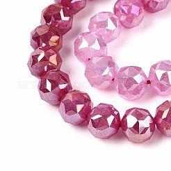 Антикоррозийные гальванические стеклянные бусины&nbsp;GLAA-N064-10mm-08