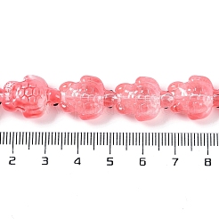 Нити прозрачных бусин из стеклянной эмали&nbsp;GLAA-B021-06H