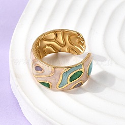 Кольцо-манжета с эмалированным покрытием из нержавеющей стали 304&nbsp;RJEW-L335-01B-G