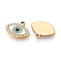 Подвески из нержавеющей стали 304 со стразами&nbsp;STAS-N110-53A-G