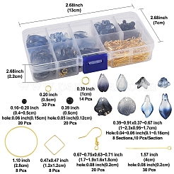 Наборы для изготовления сережек из стеклянных подвесок своими руками&nbsp;DIY-FS0009-01