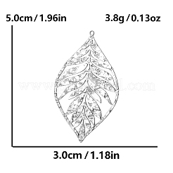 Большие подвески из нержавеющей стали 304&nbsp;PW-WG8A0D6-01