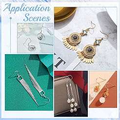 200 шт. 2 крючка для сережек из нержавеющей стали 304&nbsp;DIY-UN0003-80