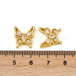 Латунные прозрачные бусины из кубического циркония&nbsp;KK-Q081-13A-MG