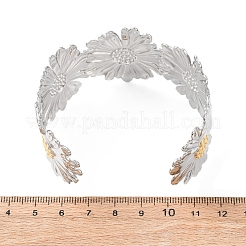 Браслеты-манжеты из нержавеющей стали 304 для женщин&nbsp;BJEW-G772-01GP