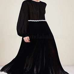 Блестящая кружевная лента из полиэстера&nbsp;SRIB-LP0001-18