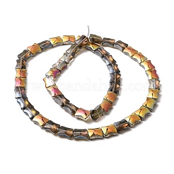 Прозрачные стеклянные бусины гальваническим пряди&nbsp;LS-EGLA-H103-HP02