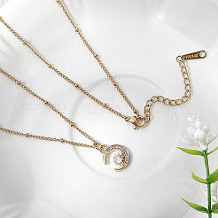 2 шт. ионное покрытие (IP) 304 нержавеющая сталь спутниковая цепь ожерелья для мужчин и женщин&nbsp;NJEW-BBC0001-49