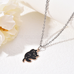 Сплав эмали кулон ожерелья&nbsp;NJEW-YW0001-02