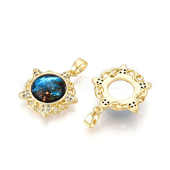 Латунные микро проложить кубического циркония подвески&nbsp;KK-N257-35G