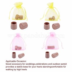 8 пара защитных накладок из ПВХ для высоких каблуков&nbsp;FIND-GF0002-08A