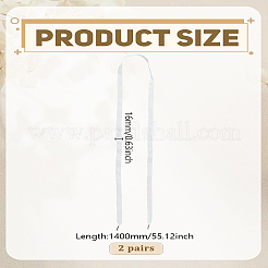 2 пара плоских гладких полиэстеровых шнурков&nbsp;DIY-LP0005-26