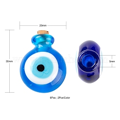 6 шт. 3 цвета ручной работы лэмпворк подвески для флаконов духов&nbsp;LAMP-LS0001-16