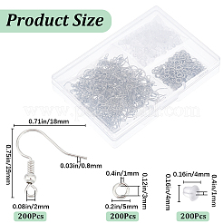 200 шт латунные серьги крючки&nbsp;KK-SP0001-44P