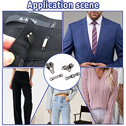 60 шт. 2 стиля латунных регулируемых джинсовых булавок&nbsp;KK-GF0001-21B