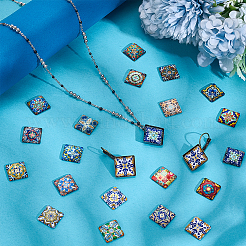 4 пакетик стеклянных кабошонов&nbsp;GGLA-PH0001-75A