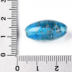 Светящиеся бусины лэмпворк из золота и песка ручной работы&nbsp;LS-FOIL-T006-01B