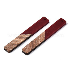 Большие подвески из смолы и ореха&nbsp;X-RESI-S358-39J