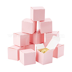 Квадратные подарочные коробки для хранения серег и ожерелья из крафт-бумаги&nbsp;CON-WH0095-90B-01