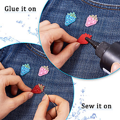 20 шт. двухцветных стразовых накладок&nbsp;PATC-TA0001-07B