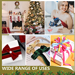 15 ярд двух видов полиэстеровых односторонних бархатных лент SRIB-BC0001-31D