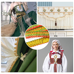 Лента из полиэстера с эффектом металлик&nbsp;OCOR-WH0077-60