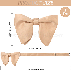 1 шт. полиэстеровый искусственный шелк галстук-бабочка для жениха&nbsp;AJEW-SP0003-31D