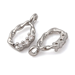 Латунные микро проложить кубического циркония подвески&nbsp;KK-P308-48P