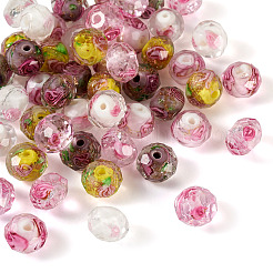 50шт 5 цвета ручной золотой песок бусины лэмпворк нити&nbsp;LAMP-TA0001-42