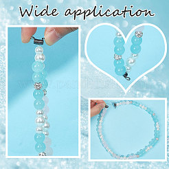 150 шт. железные пружинные зажимы для бусин для изготовления бисерных украшений&nbsp;FIND-SC0004-31