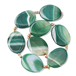 Натуральные полосатые агатовые бусы&nbsp;G-P605-L02-01