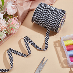 100 ярд полиэстеровой клетчатой бейки с двойным сгибом&nbsp;OCOR-WH0101-66