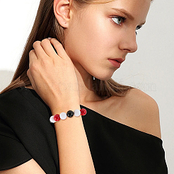 90шт 3 цвета непрозрачные акриловые бусины&nbsp;MACR-SP0001-63