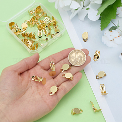 Фурнитура для сережек-клипс из нержавеющей стали 304&nbsp;STAS-ME0001-62G