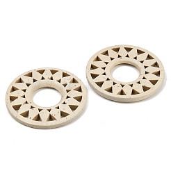 (Распродажа бракованной продукции: червоточина) деревянные полые подставки для хрустальных шаров в форме подсолнуха&nbsp;WOOD-XCP0002-11