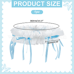 Кольцо для ноги из полиэфирного кружева и пластикового жемчуга&nbsp;HJEW-WR00033