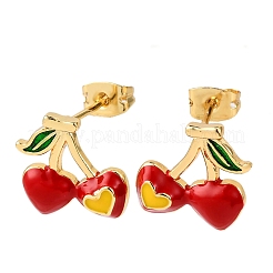 Латунные микро проложить серьги стержня кубического циркония&nbsp;LS-EJEW-D328-01G-01