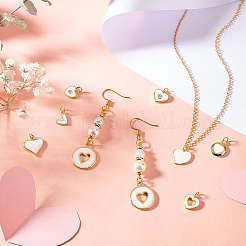 16шт 8 стиля латунные эмалевые подвески&nbsp;KK-GA0001-57